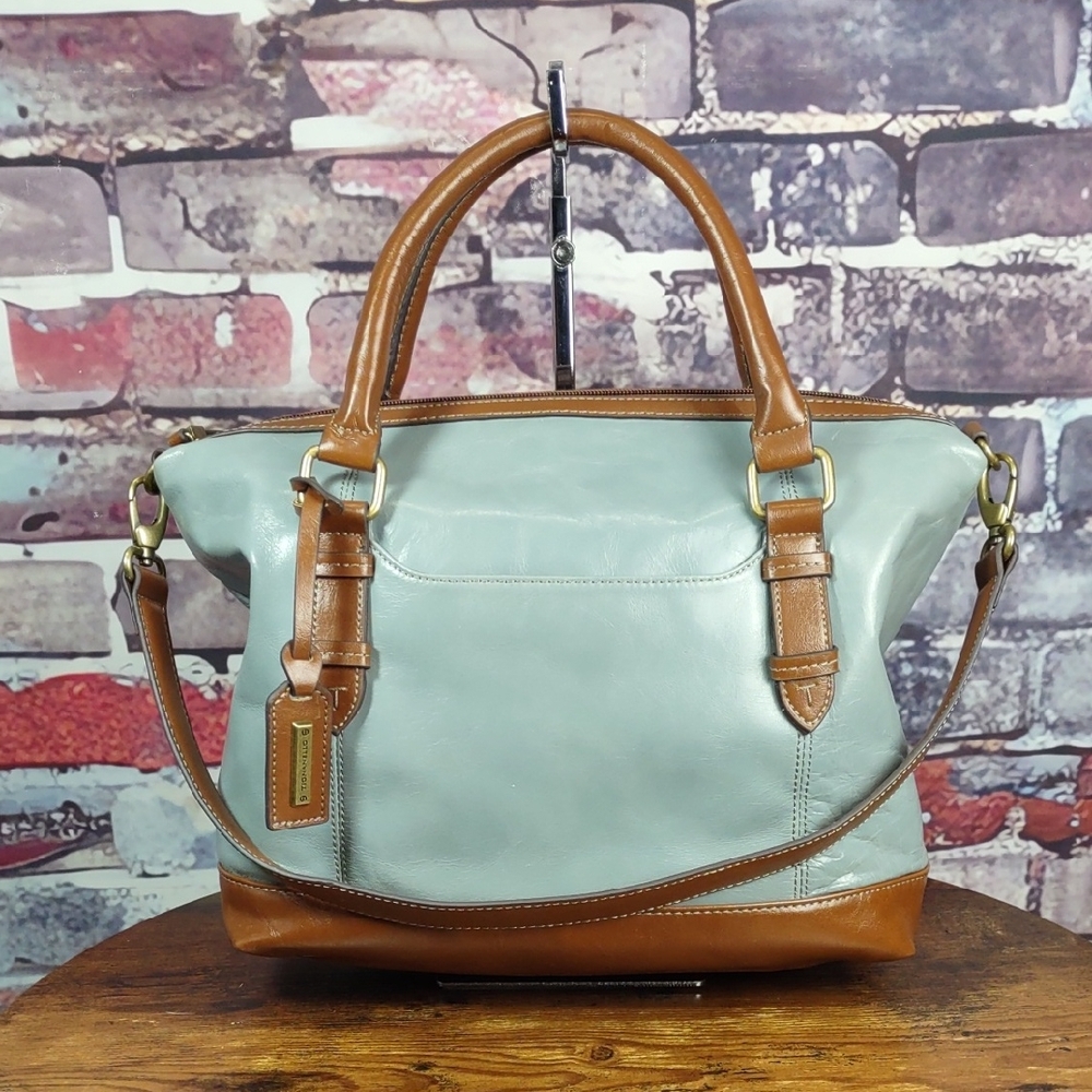 Tignanello "Soho Vintage" Leather Convertible Satchel Bag